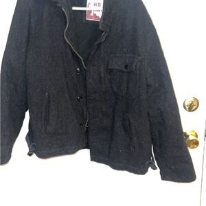 Men's Black Wool Jacket